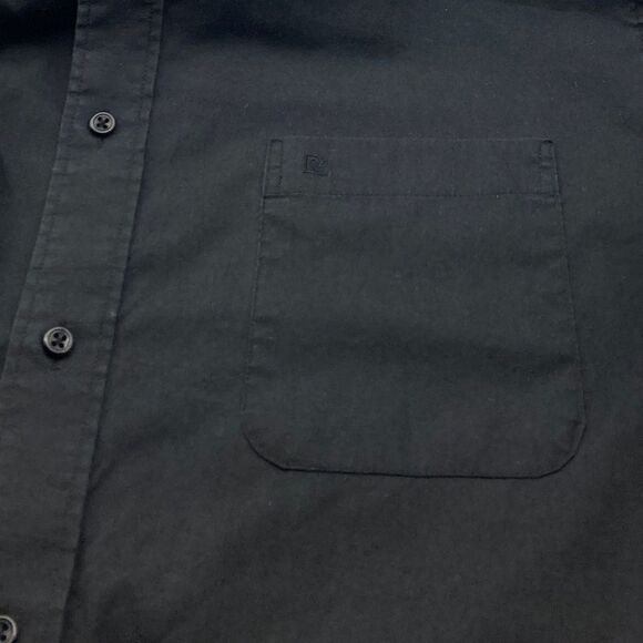 Pierre Cardin Men’s Black Shirt Size 17 34/35 - Picture 7 of 8